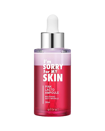 I'm Sorry For My Skin Pink Lacto Ampoule Whitening Anti-Wrinkle - Сыворотка с пробиотиками 30 мл - hairs-russia.ru